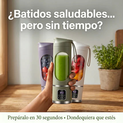 ECO-LICUADORA PORTÁTIL DIGITAL INALÁMBRICA PREMIUM