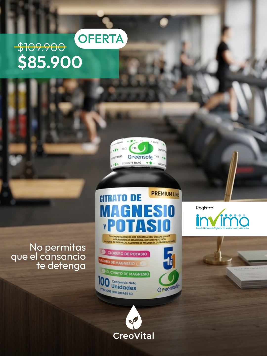 CITRATO DE MAGNESIO Y POTASIO 5 en 1 - FÓRMULA PREMIUM