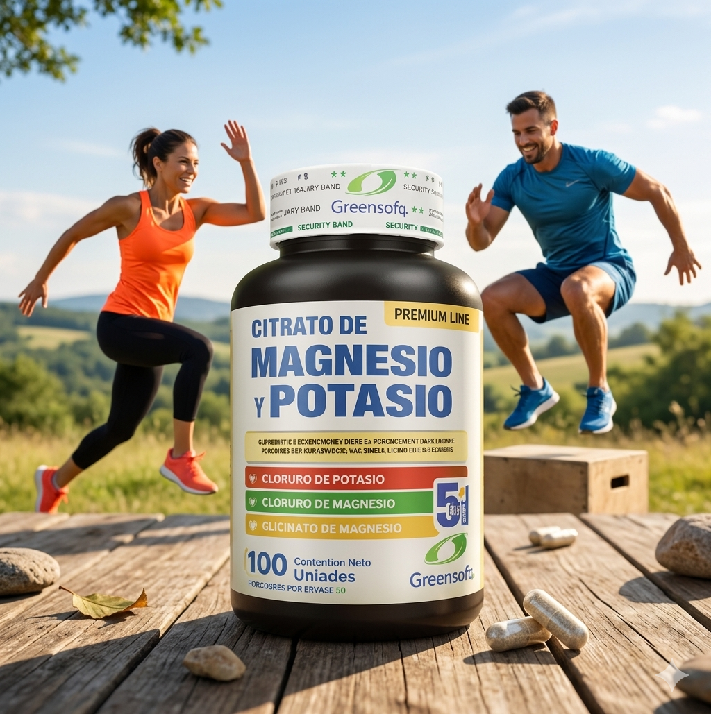 CITRATO DE MAGNESIO Y POTASIO 5 en 1 - FÓRMULA PREMIUM