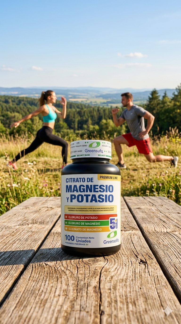 CITRATO DE MAGNESIO Y POTASIO 5 en 1 - FÓRMULA PREMIUM