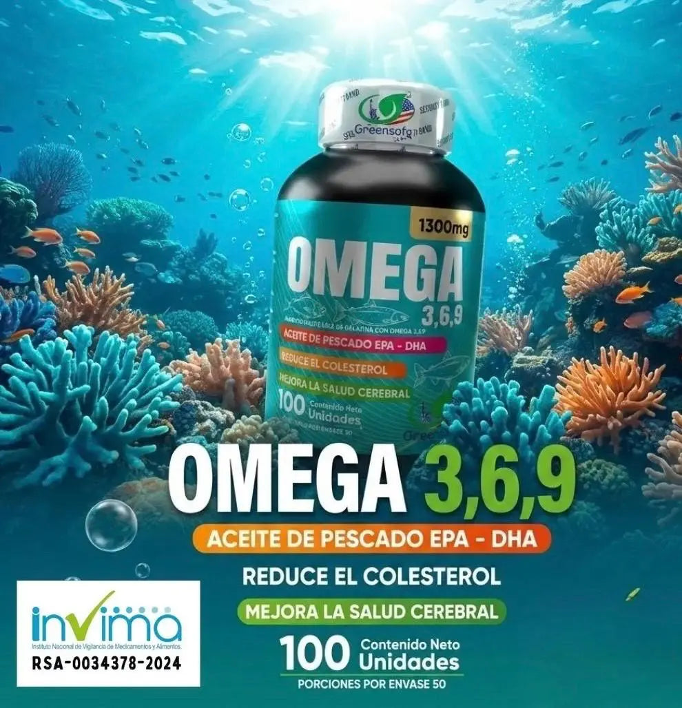 OMEGA 3,6,9 con Vitaminas C y E - Pack X2