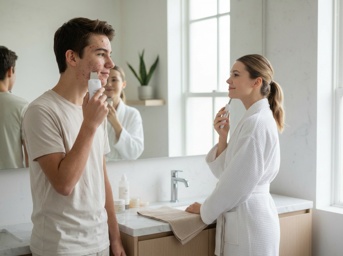 Limpiador Facial Ultrasónico 3 En 1