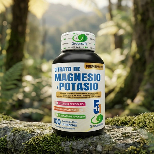 CITRATO DE MAGNESIO Y POTASIO 5 en 1 - FÓRMULA PREMIUM