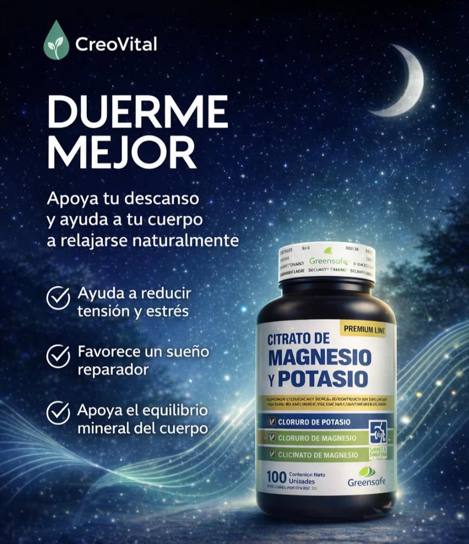 CITRATO DE MAGNESIO Y POTASIO 5 en 1 - FÓRMULA PREMIUM